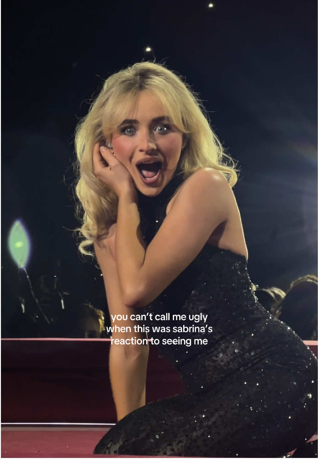 Rewatching whenever I need a confidence boost, jaw drop is crazy #sabrinacarpenter #whendidyougethot #mansbestfriend #shortnsweettour #teamsabrina 