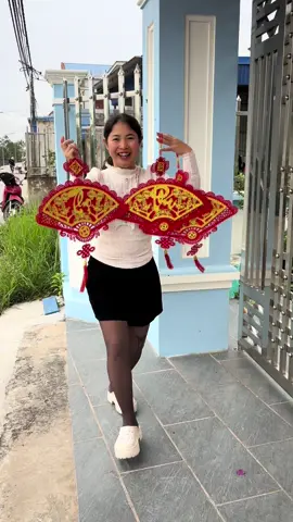 Quạt trang trí decor ngày tết#tiktok #xuhuongtiktok #quattrangtri #decortet 