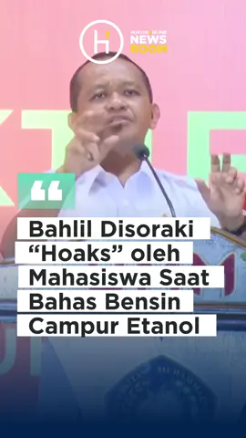 Menteri Energi dan Sumber Daya Mineral (ESDM) Bahlil Lahadalia disoraki mahasiswa ketika Bahlil mulai menyinggung rencana pemerintah mendorong penggunaan bahan bakar minyak (BBM) campur etanol 10 persen atau yang dikenal sebagai program E10. Merespons sorakan yang datang dari barisan mahasiswa, Bahlil justru menunjukkan reaksi santai. Dia mempersilakan para peserta bersuara dan menegaskan dia menyukai suasana yang agak riuh tersebut. 