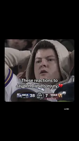 Jayden Daniels suffered an apparent arm injury #nfltiktok #football #nfl 