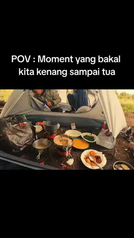 Menu wajibdi Sabana Cikasur adalah nasi pecel 😁😁😁 #camping #campinglife #campingtents #sabanacikasur #argopuro 