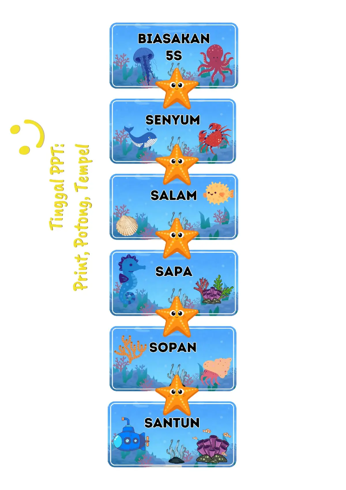 [[Poster Hiasan Kelas]] • Biasakan 5S Yuk tiap hari kita harus membiasakan diri untuk Senyum, Salam, Sapa, Sopan, dan Santun (5S). • #fyp  #hiasankelas  #sopansantun #5sbiasakan @sorotan