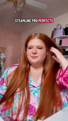 PJs are from Printfresh - use code Victoria10 to save 10% (affiliate) Use code FlyForAGinger for 15% off at SleepyTie (affiliate) @Printfresh @The Sleepy Tie @wavytalkofficial #haircare #hairstraightener #straightener #steamstraightener #straighthair 