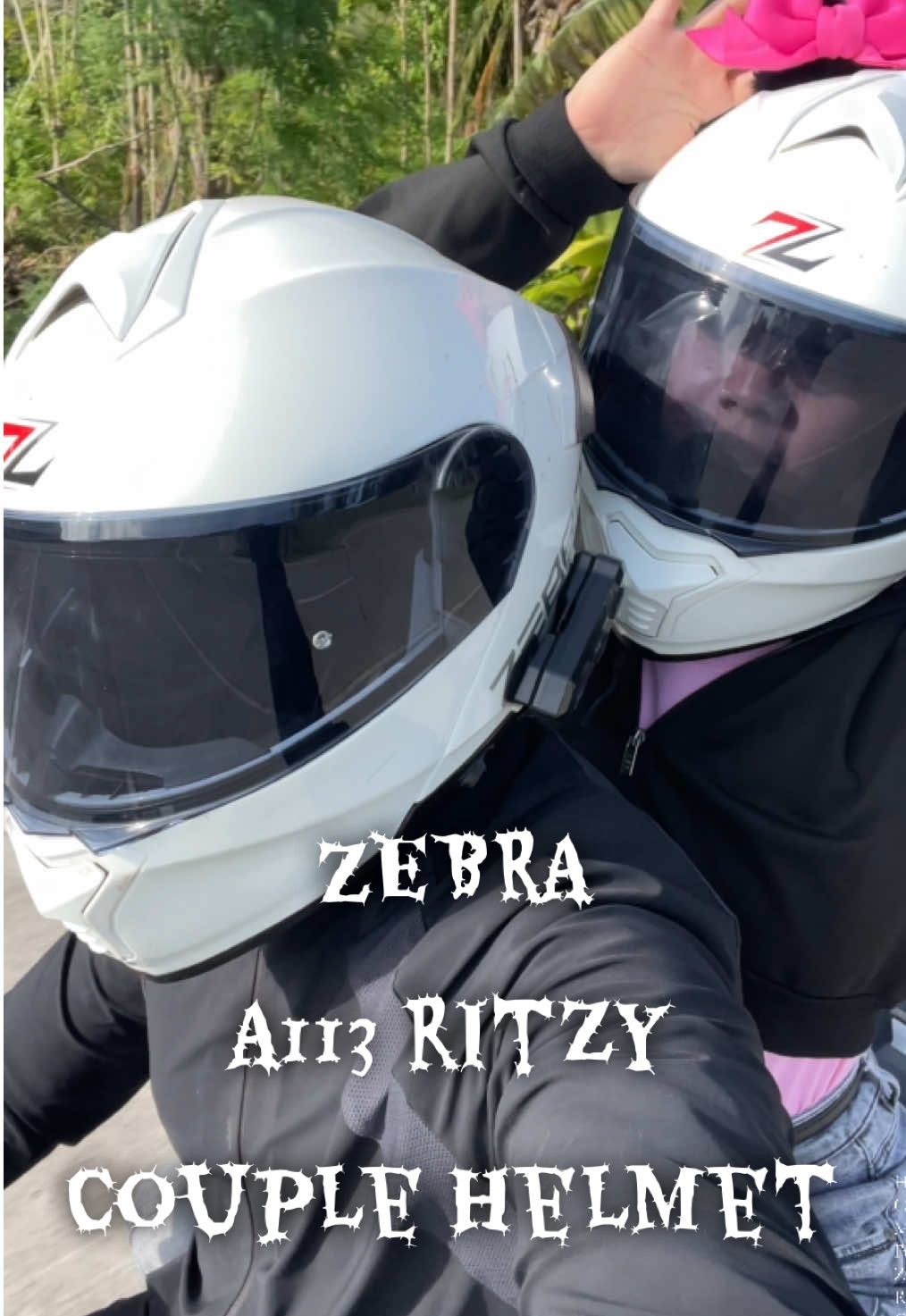 A113 Ritzy by Zebra is the best choice. #ModularHelmet #FullFaceHelmet #DualVisor #zebrahelmetsph #helmet 