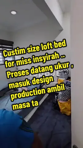 Custim size loft bed for miss insyirah .. Proses datang ukur , masuk design production ambil masa tak sampai 3 minggu .. apa tunggu lagi ? Contact kami skrg .. #fyppppppppppppppppppppppp #fypppppppppppppp 