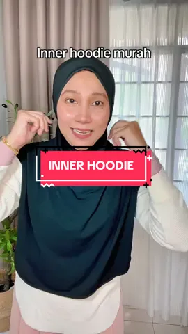 Inner hoodie mosscrepe ni best tak melekap #inner #innerhoodie #pakaiansukan #bajubersukan 