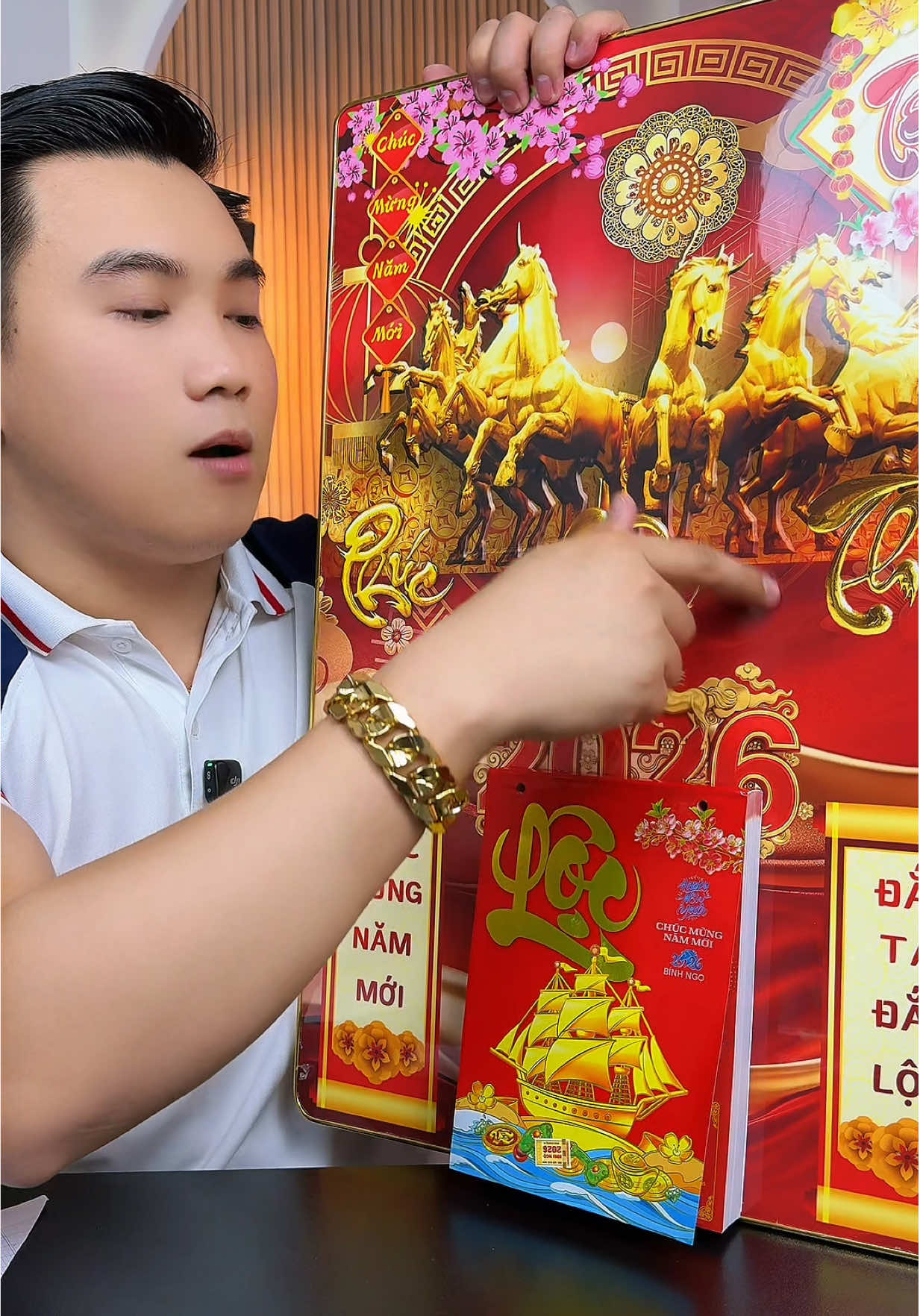 120k LỊCH TẾT 2026 Tranh Tráng Gương Treo Tường