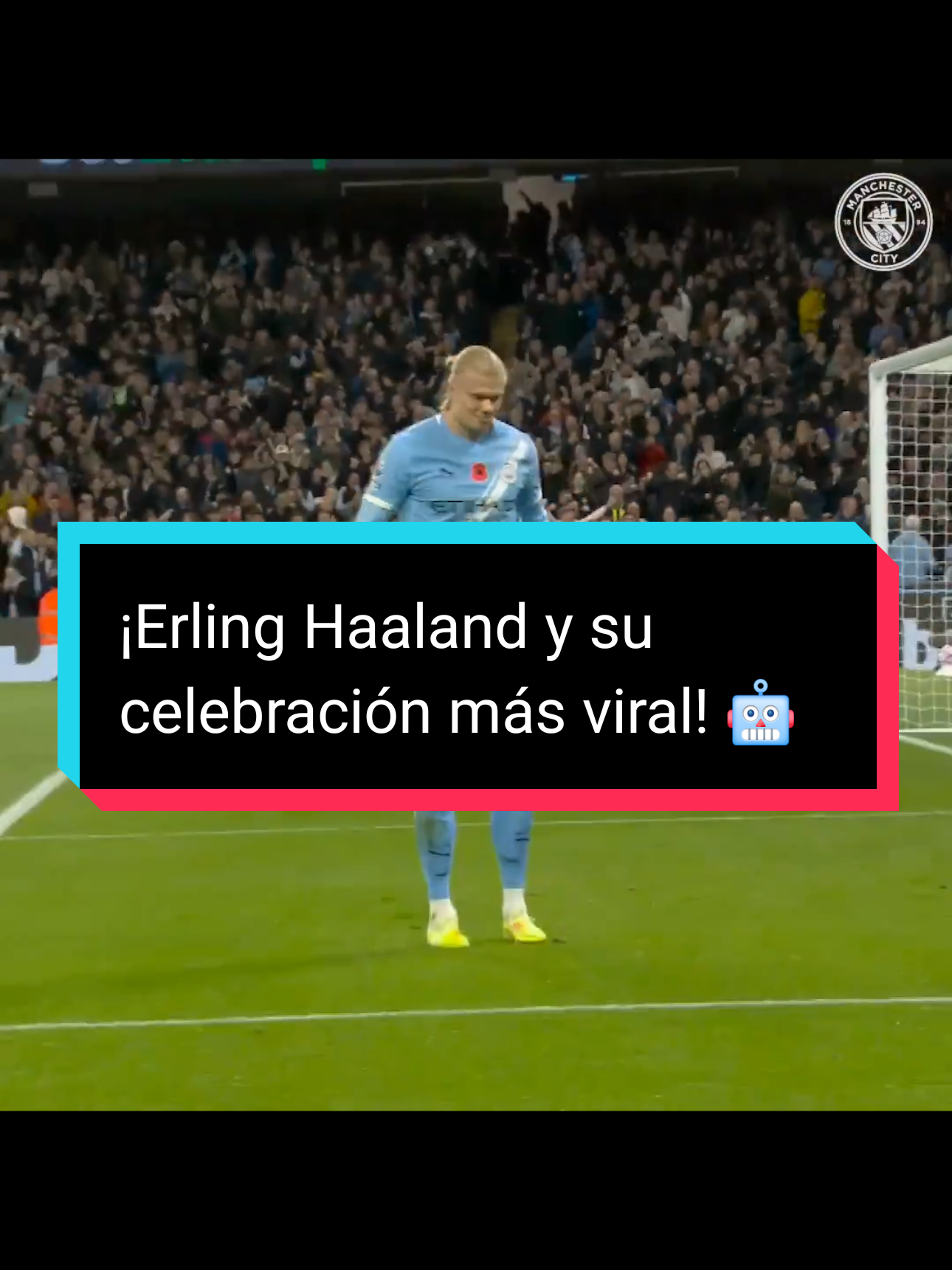 ¡Erling Haaland y su celebración más viral! 🤖 🦿 Tras marcar un doblete ante el Bournemouth, el delantero del City festejó con una sorprendente “danza robótica” que encendió las redes. 🔥 ¿Debe quedarse con esta celebración el “androide” noruego? 😱 📽️ (vía ManCity X)