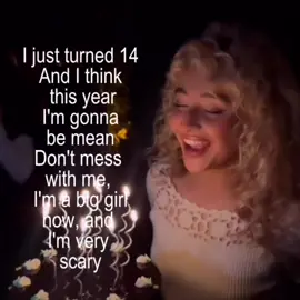 #SABRINACARPENTER :: I'M FOURTEEN NOW! 🤍 #tiktokponmeenparatiporfa #birthday #fpyシ #viralllllll 