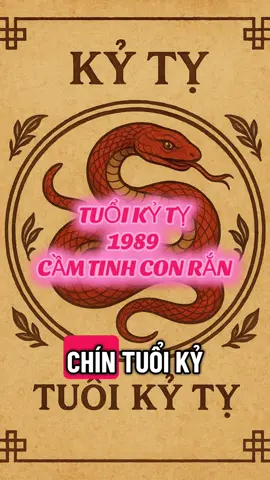 Tuổi Kỷ Tỵ 1989….#lasotuvi #phongthuy #phongthuytamlinh #phongthuycaivan #12congiap #tuvi #kyty1989 