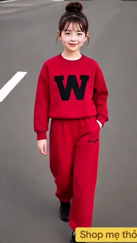 SÉT BỘ THU ĐÔNG (W) DA CÁ TÀU mềm mịn, độ dày vừa phải mặc thu đông. Đủ sz 8-50kg cao dưới m52( Mẹ chọn đúng sz )#quanaochobe #thoitrangtreem #bodaitaychobe #bothudongchobe #bodaitaybegai 