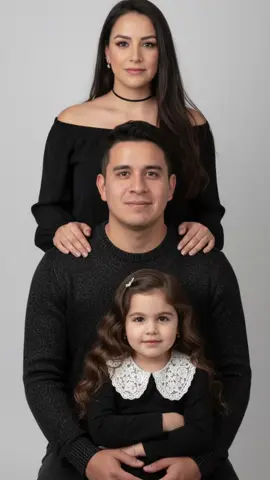 Fotitos con Gemini para familia de tres con niña. #geminiprompt #gemini #prompts #AI #family 