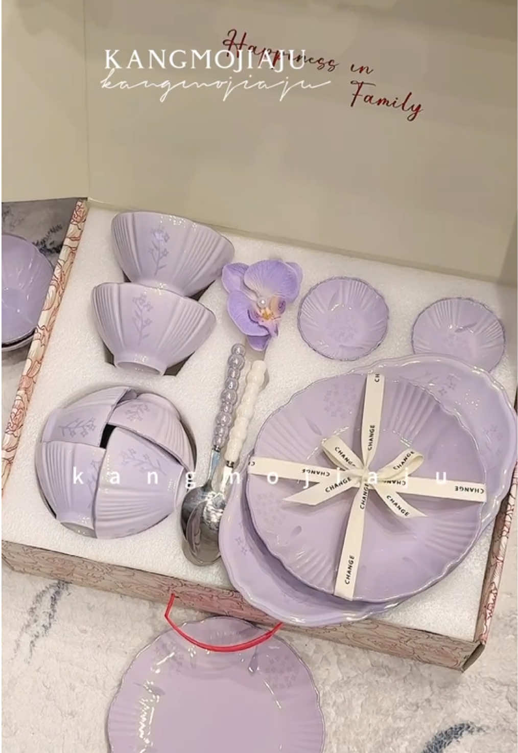 Bộ chén dĩa set tím Retro siêu xinh! #decor #trangtri #gomsu #chen #dia  @Góc Nhà Xinh  @Góc Nhà Xinh  @Góc Nhà Xinh 