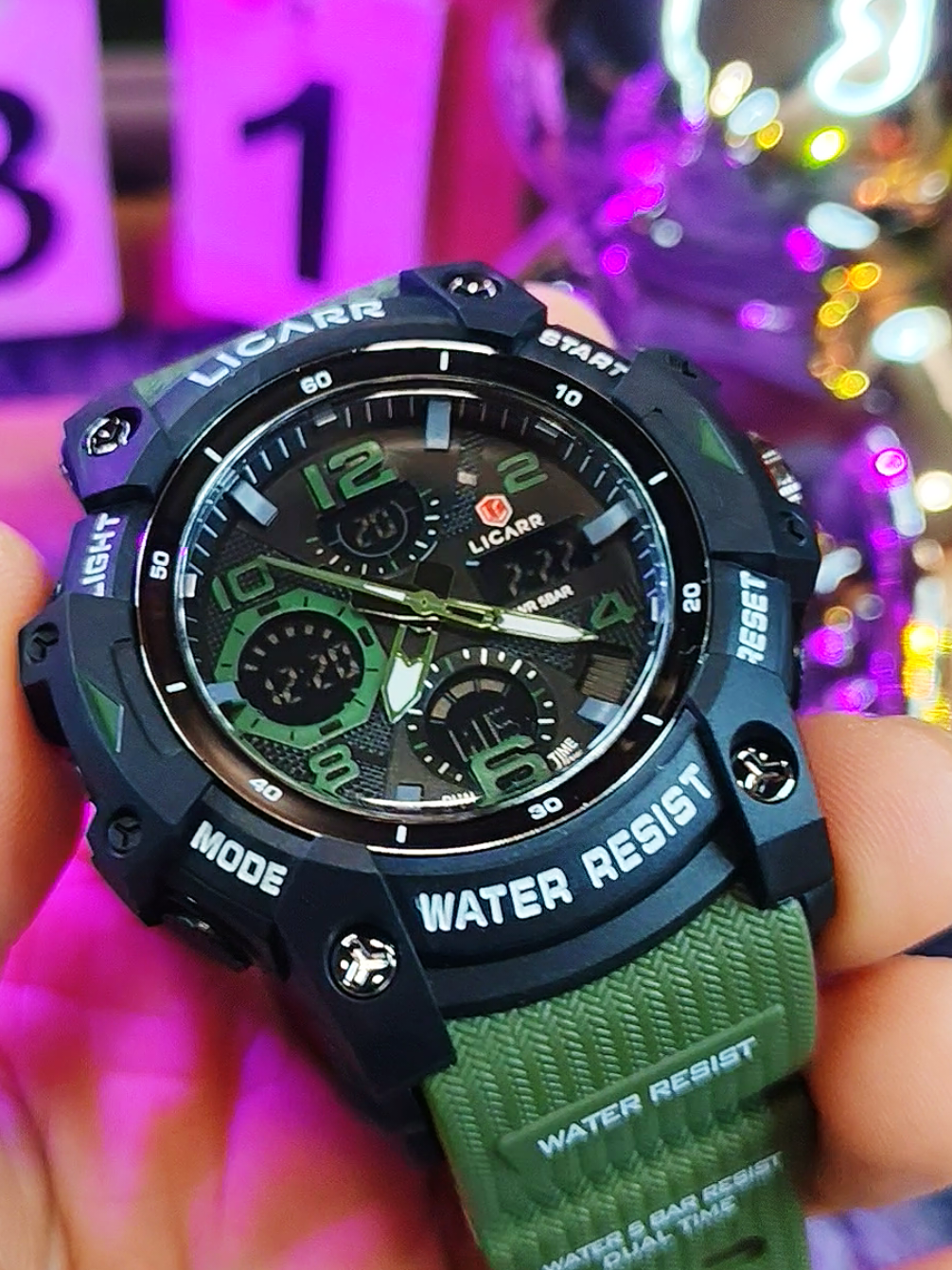 LICARR นาฬิกาแฟชั่นใหม่ สไตล์สปอร์ต งานแท้กันน้ำ100% หน้าปัด 2 ระบบ  #นาฬิกาข้อมือผู้ชาย #นาฬิกาข้อมือ #นาฬิกา #ฟีดดดシ #นาฬิกาหรู 