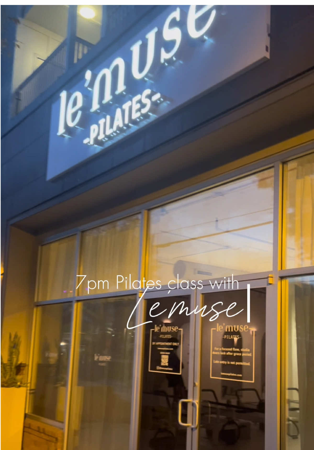 First Pilates class at Le’Muse 🩰 — cute, calm & everything I needed. Definitely adding this to my weekly routine 🤍 #PilatesGirl 