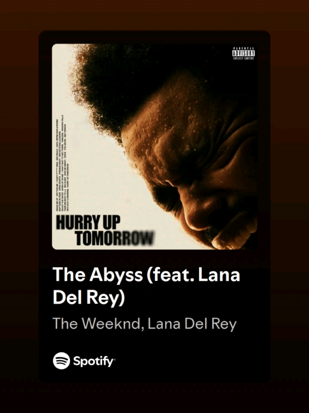 The Abyss #theweeknd #lanadelrey #fyp #lyric 