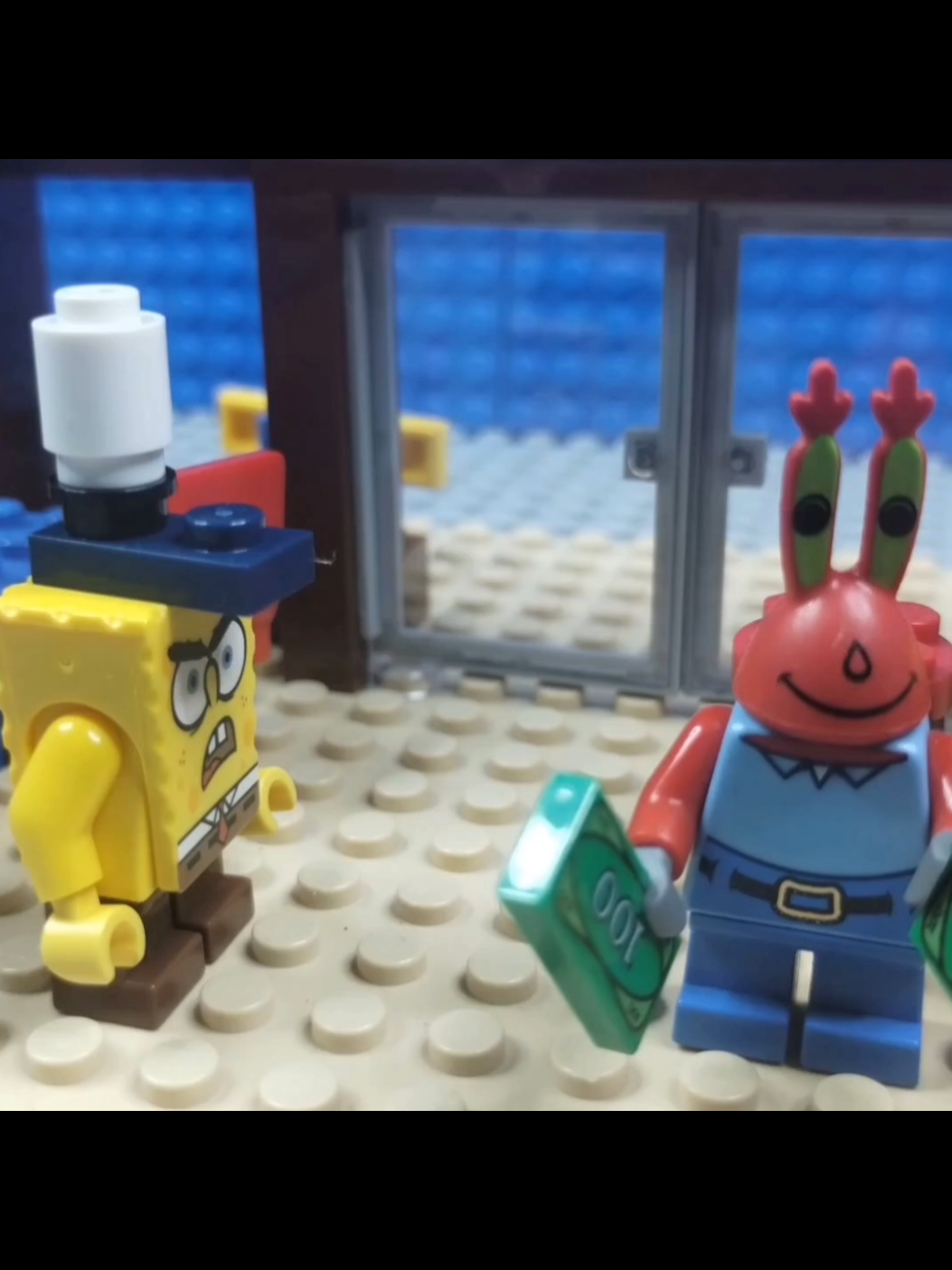 SpongeBob finally snaps (in Lego) Audio by @voice_vikingtv #lego #legolordfilms #spongebob #meme 
