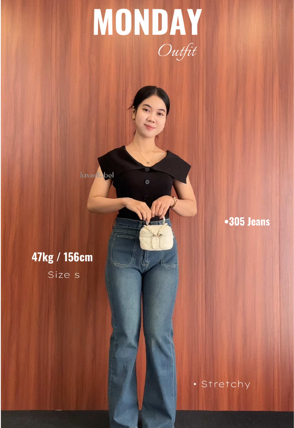 Fit of the day✨@luxe.dlabeljeans #promomakanharian #luxedlabeljeans #rekomendasijeans #jeanshighwaist #cutbray 