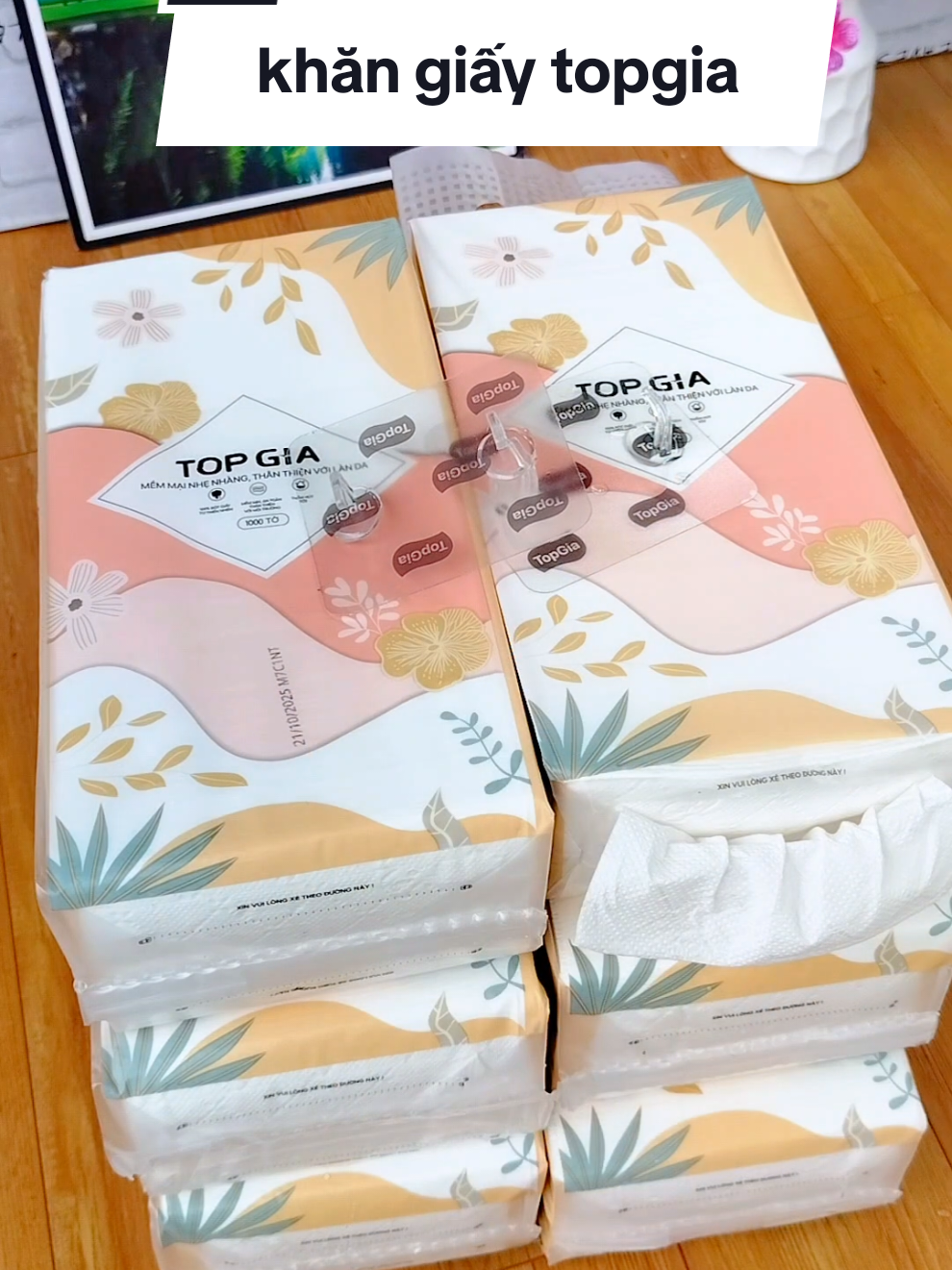 Thùng 6 bịch khăn giấy topgia, nhà chị nào hay xài giấy topgia có thể tham khảo nhé #nhadaily90 #khangiay #khangiayruttreotuong #khangiaytopgia #topgia @Nha Daily @Nha Daily @Nha Daily 