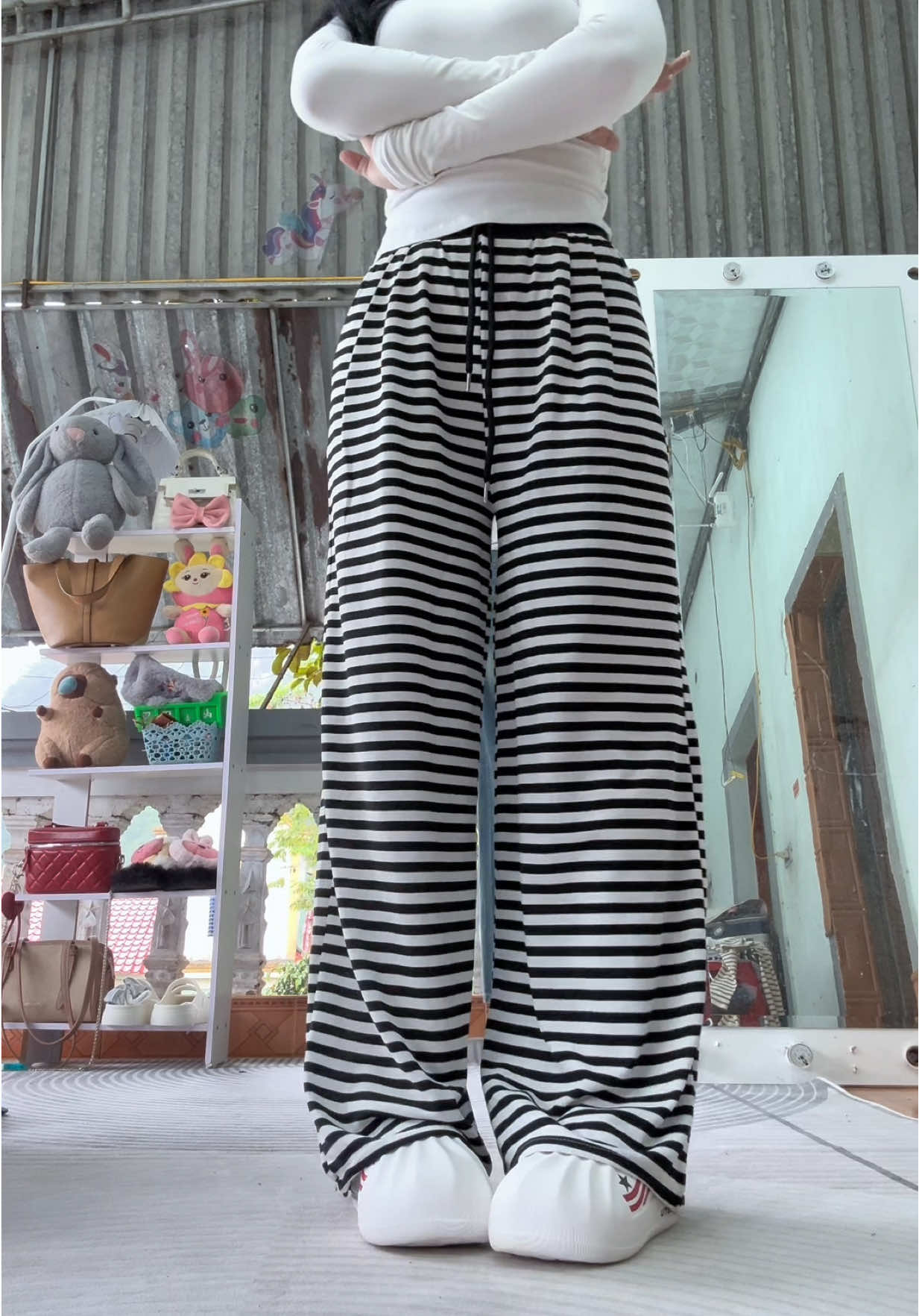 Quần nỉ ống rộng#quanniongrong #quanninu 