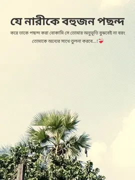 যে নারীকে বহুজন পছন্দ করে তাকে পছন্দ করা বোকামি সে তোমার অনুভূতি বুঝবেই না বরং তোমাকে অন্যের সাথে তুলনা করবে...!❤️‍🩹 #fyppppppppppppppppppppppp #fyp #foryou #capcut #foryoupage 