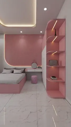 Phòng ngủ cho bé gái vố tông mầu hồng nữ tính #xuhuong #noithatmanhcuong #nộithatgiadinh #nộithatgiare #noithatthongminh 