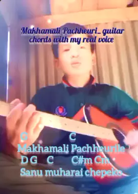 makhamali pachheuri __ guitar chords with my real voice. #viral #fpy #Foryou #guitar 