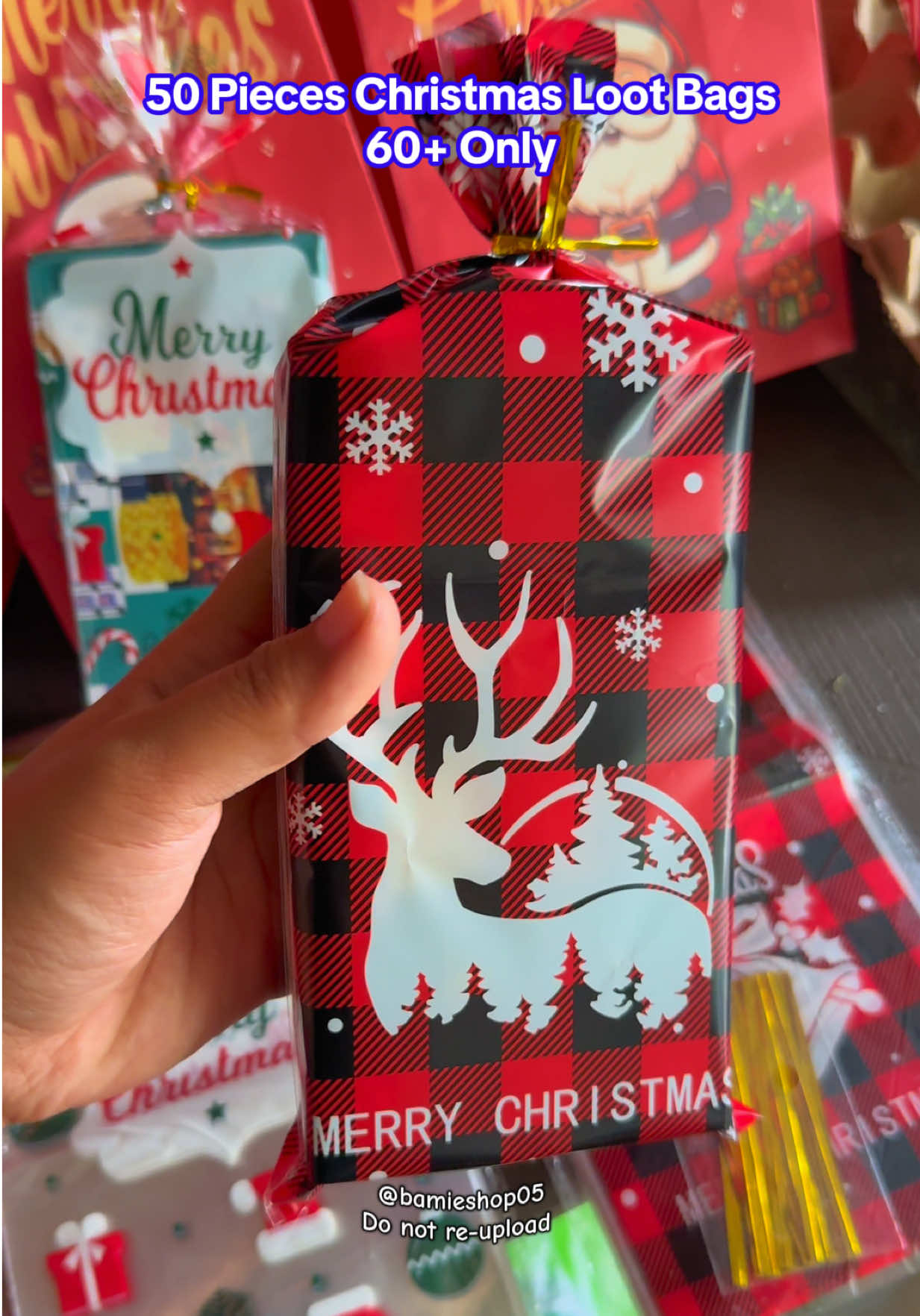 What you see is what you get! Ganda nito paglagyan ng prizee or gifts sa mga kiddos! Checkout na habang may stocks pa. #lootbags #christmas #christmasparty #fyp #candybag 