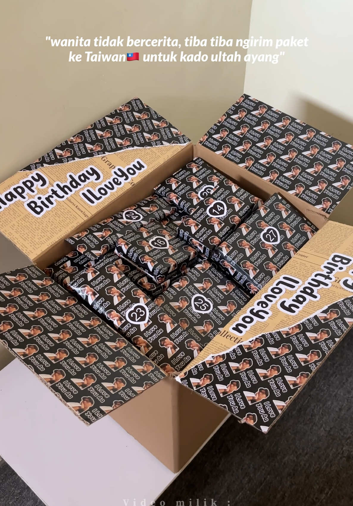 Happy Birthday Sayang❤️🇹🇼 #giftboxcustom #kadosesuaiumur #hadiahsesuaiumur #hampersultah #apotekmini 