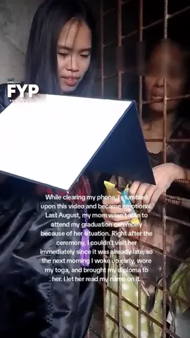 “SHE WAS STRUGGLING WITH MENTAL ILLNESS BUT EVEN IF I MAY NOT ALWAYS FEEL THE LOVE AND PRIDE FROM MY MOM, I KNOW DEEP INSIDE SHE’S PROUD OF ME.” Sa lahat ng tagumpay ni Niña sa buhay, hindi raw niya kinakalimutang ipaalam ito sa inang nasa rehab.  Kuwento niya, nakailang pasok na rin kasi sa rehab center ang kanyang Mama pero patuloy pa rin ang pagbalik ng sakit nito. “She was caged kasi we’re afraid that she might get lost or be assaulted by men wherever she goes. Also, her emotions are uncontrollable to the point that she could hurt even her own family.’ Gayumpaman, palagi pa ring binibisita ni Niña ang kanyang mama sa bahay ng kanyang Lola. Lalo na raw tuwing may mahalagang milestone sa buhay nya tulad ng graduation. LAGING TANDAAN, MAGING MABUTI SA ATING KAPWA… ARAW-ARAW. #FYP Courtesy: @nin.sgr
