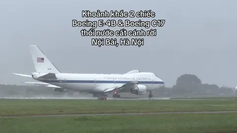 2 chiếc máy bay Boeing 747 E-4B và Boeing C17 Globemaster III trong đoàn Bộ trưởng Bộ Chiến tranh Mỹ cất cánh rời Nội Bài, tiến thẳng tới Hàn Quốc sáng ngày 3/11/2025 ✈️ #boeing #boeinge4b #boeingc17 #airplane #xuhuong 