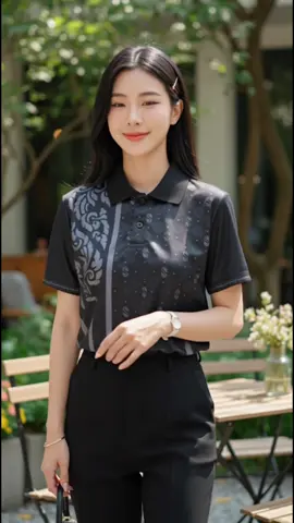 #เสื้อโปโล #เสื้อคอปก #เสื้อโปโลคอปก #เสื้อดำ #เสื้อพิมพ์ลาย 