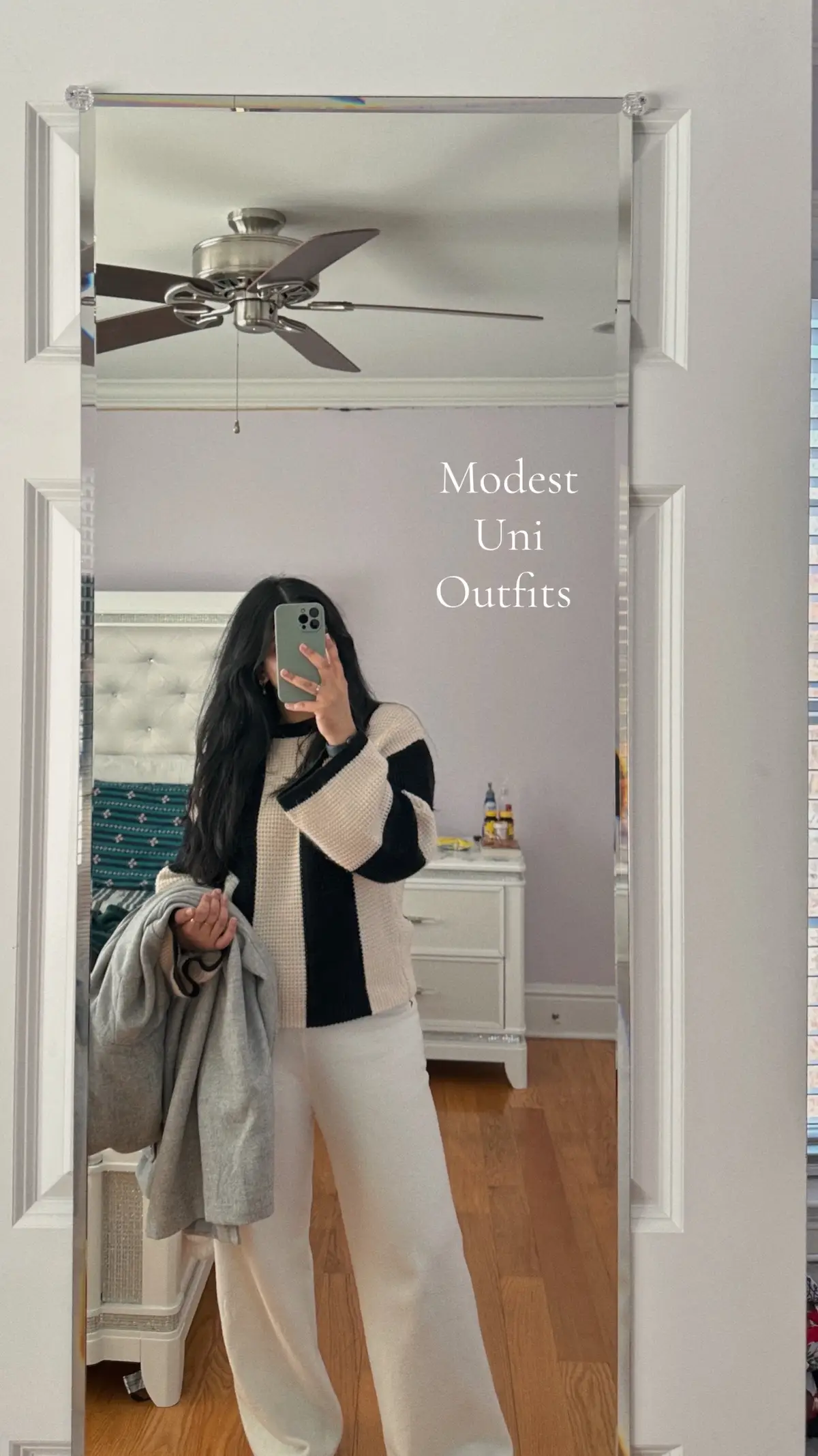 🤍  #unifits #collegeoutfit #modestfashion #outfitinspo #outfitideas 