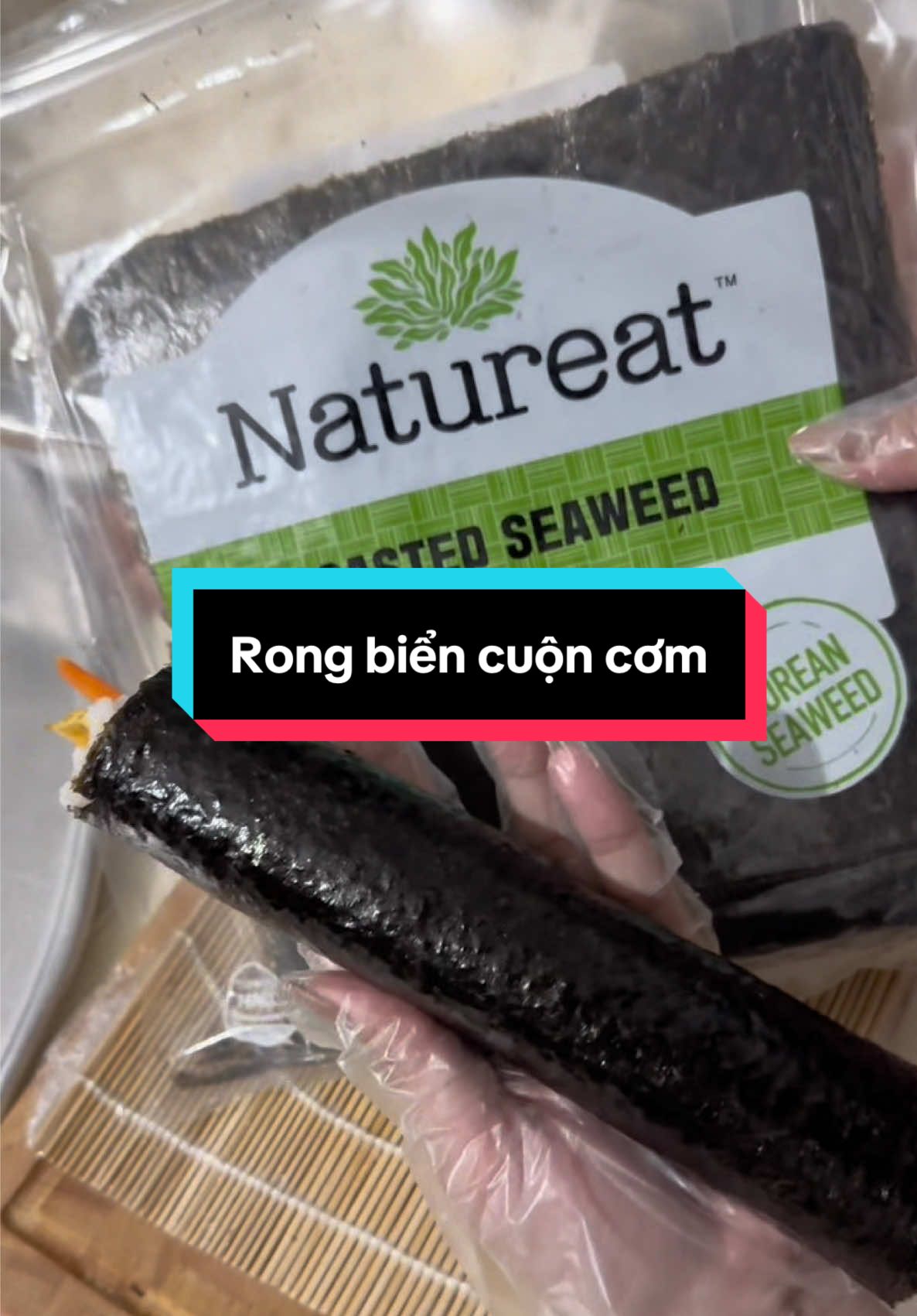 Rong biển cuộn cơm CJ dai ngon dễ cuộn . Không tanh #kiune🌻 #fyp #kimbap #review #rongbien 