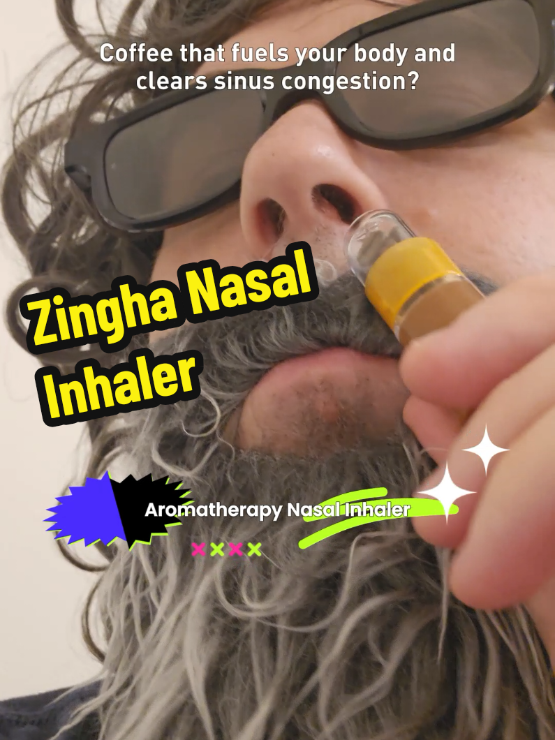 Every deep breath feels brand new with Zingha Aromatherapy Nasal Inhaler 👃💨 #ZinghaBreathe #AromatherapyRelief #NaturalFreshness #coffeeflavor 