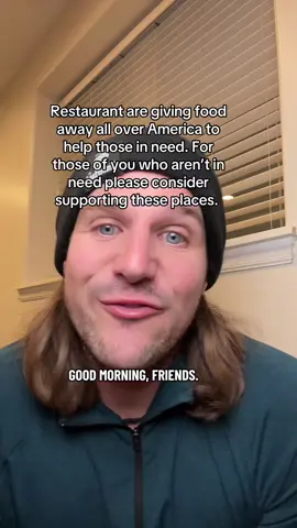 There are so many restaurants all over America helping out those who lost snap benefits. If you lost snap benefits, and want me to do the research to find restaurants that might be able to help you please tell me your City in the comments. Thank you to everyone else for your endless support. Thank you for helping me get the message out there. There is love food and lots of people who are in this world who are looking out for those of us who need the extra support. #community #usa #snap #help #food 