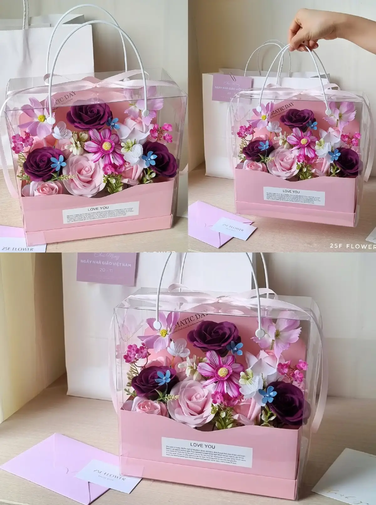 Mỗi bó hoa là một lời cảm ơn chân thành 🌷 Liên hệ shop để chọn mẫu hoa ý nghĩa nhất cho 20/11 nha #hoa20thang11 #25fflower #hoasap #hophoamica 