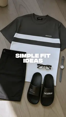 Kaosan di combo celana pendek udah keren kok #outfitinspiration #outfitideas #outfitpria #simpleoutfit 