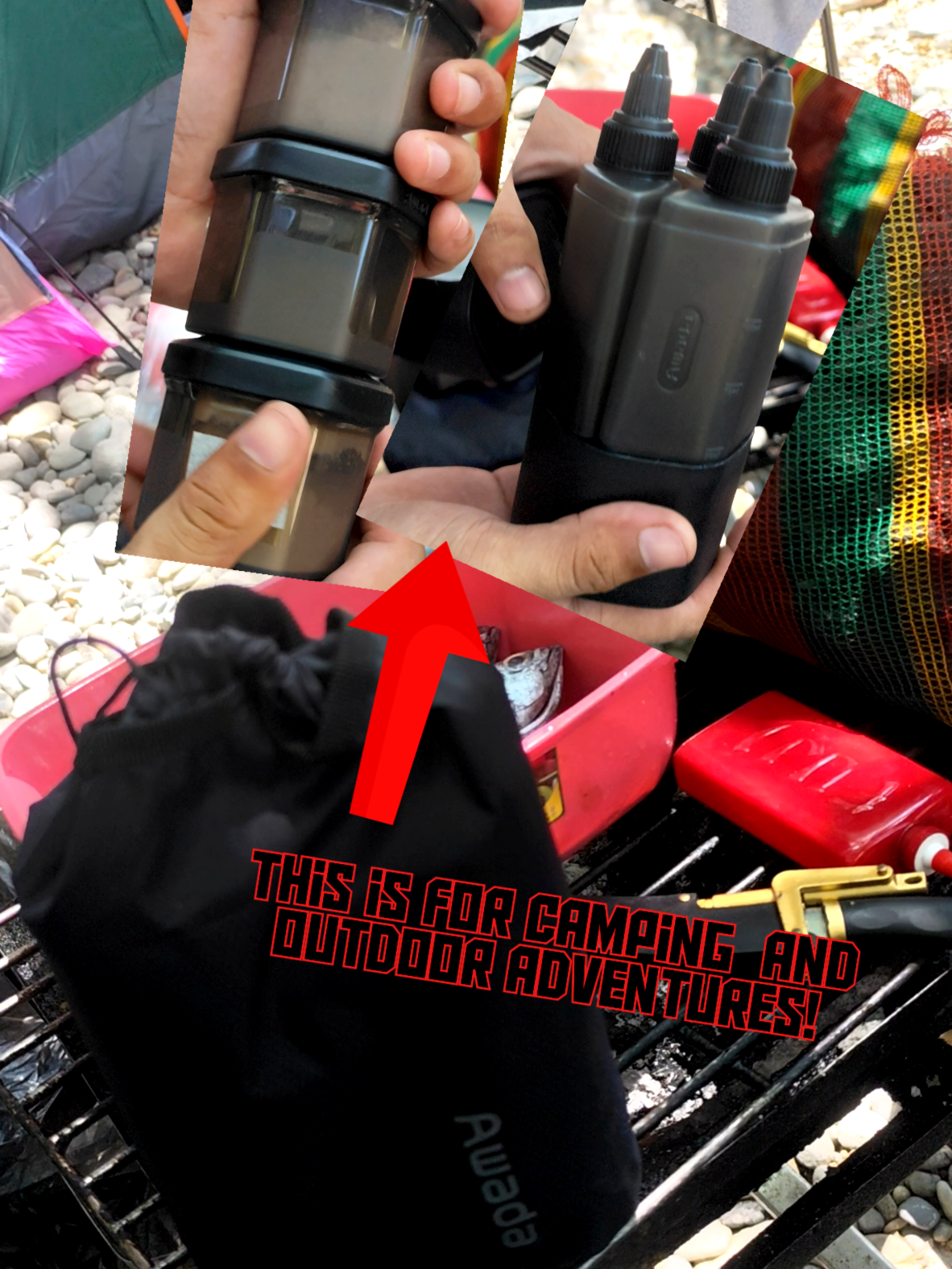 If you are a Camper or a Bag packer, You need This!! #awada #condimentsorganizer  #outdoorcooking #camping 