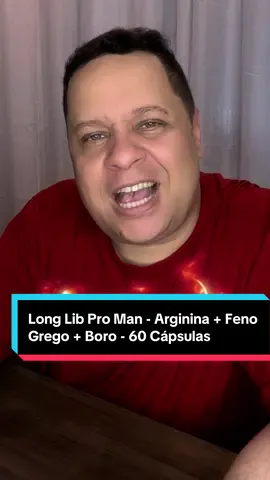 Long Lib Pro Man - Arginina + Feno Grego + Boro - 60 Cápsulas #tiktokshop #capsulas #longlibproman #arginina #fenogrego 