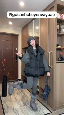 Mưa lạnh thế này thì bầu bí diện set này cho em nhé, siu ấm ạ #vaybauxinh 