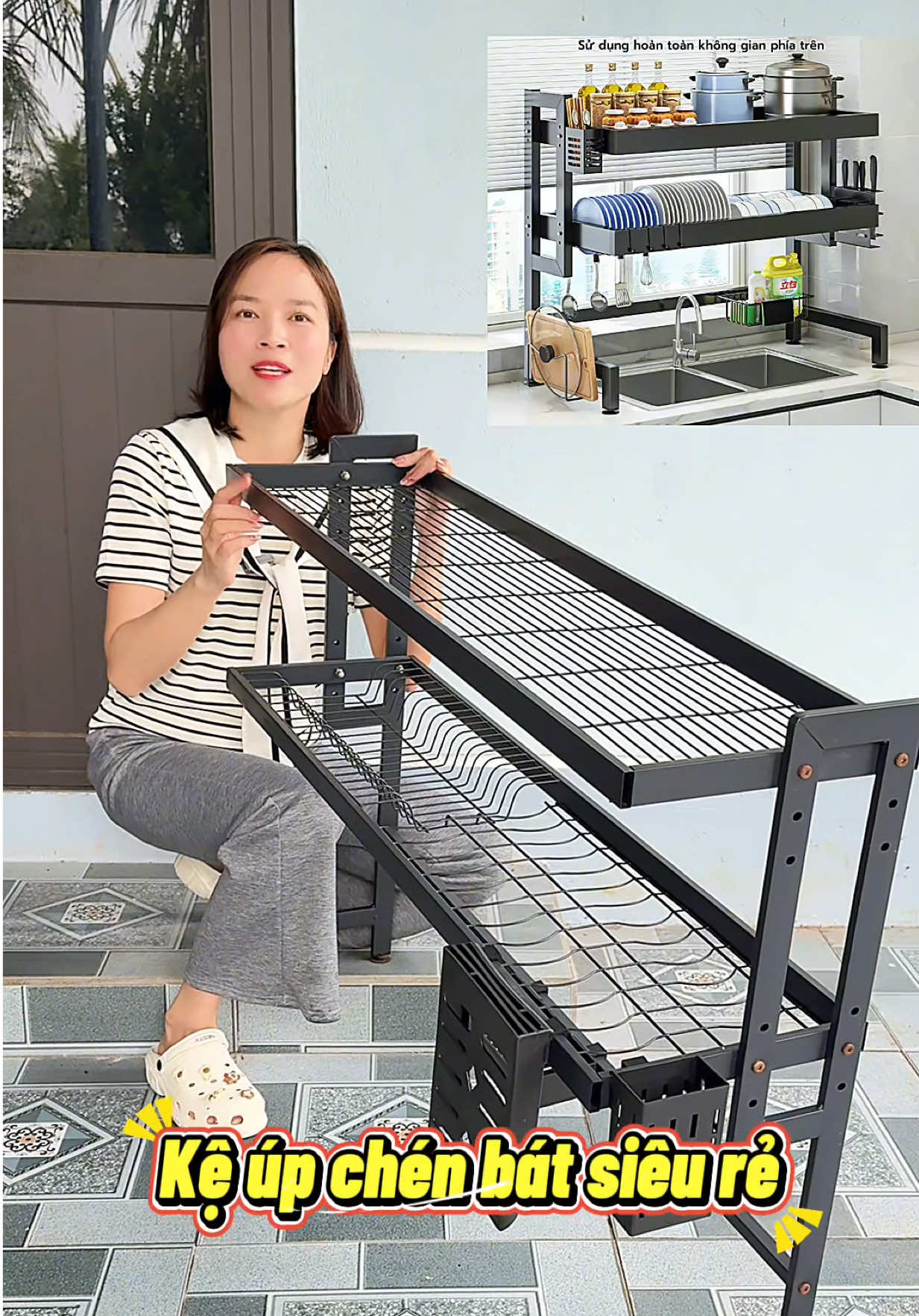 Kệ để chén bát cao cấp #kedechenbat #kedechenbattrenbonruabat #kedechenbatdanang #vanvuive6262 #giadungtienich 