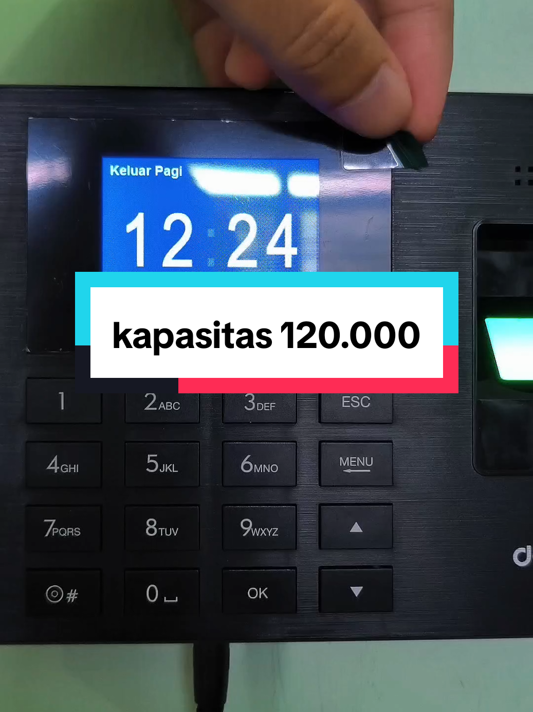 mesin absensi fingerprint deli es151 kapasitas 120.000 #mesinabsensi #absensidikjari #fingerprint 