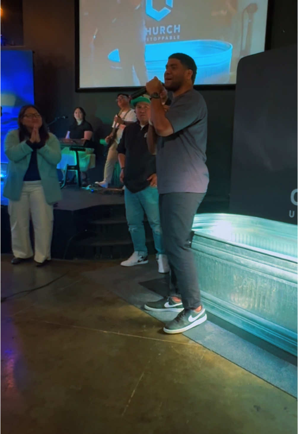 Today was such a special day, my brother Gideon made the decision to get baptized after feeling the tug of the Holy Spirit during service. Though he was baptized as a child, he said this time felt different… a deeper encounter, a new season, and a fresh surrender to God. This time with a deeper understanding and renewed relationship with God. I’m so excited for all that God is about to do in this new season of his life! So proud of his obedience and faith! ❤️ #BaptismSunday #ChurchUnstoppable #Tiktokfj #Faith #Joy #Renew #JESUS #SAVES 