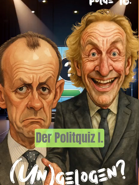 (Un)gelogen Folge 18 - Die Quizshow 01 Kann Friedrich Merz die schwere Frage beantworten? Hinweis: Die Inhalte dieses Videos sind rein satirisch. Ähnlichkeiten mit lebenden Personen könnten rein zufällig sein. Der Urheber bittet ausdrücklich darum, von seiner Verhaftung, Hausdurchsuchung, Drohnenangriffen, Kontosperrungen sowie allen weiteren grundgesetzwidrigen Handlungen gegen ihn abzusehen. #comedy #FriedrichMerz #lustig