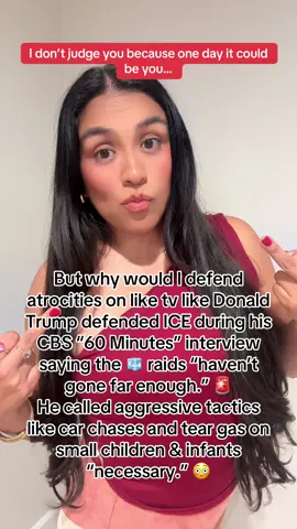 Donald Trump defended ICE during his CBS “60 Minutes” interview saying the raids “haven’t gone far enough.” 🚨 He called aggressive tactics like car chases and tear gas “necessary.” 😳 #ICE #TrumpInterview #60Minutes #Immigration #HumanRights 