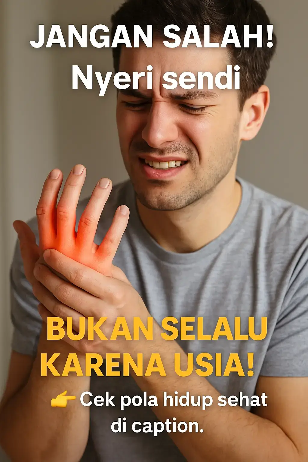 Banyak orang berpikir kalau lutut nyeri, kaki kaku, atau sendi bengkak itu wajar karena faktor umur. 😣 Padahal, faktanya nyeri sendi juga bisa menyerang orang muda, terutama kalau kadar asam urat tinggi dan menumpuk di persendian! Awalnya mungkin cuma rasa pegal setelah duduk lama atau habis makan enak, tapi lama-lama muncul rasa nyut-nyutan di malam hari, bahkan sendi terasa panas dan bengkak. Semua itu bukan semata-mata karena “tua”, tapi karena penumpukan kristal asam urat yang mengiritasi jaringan sendi dari dalam. Kalau dibiarkan, kristal ini makin banyak dan bikin sendi rusak permanen. Tapi tenang, kamu bisa bantu tubuhmu pulih dengan cara alami dan aman tanpa harus bergantung pada obat kimia. 🌿💧 Mulailah dari langkah kecil yang bisa kamu lakukan tiap hari: ✅ Minum air putih cukup agar ginjal bisa buang sisa asam urat dengan lancar ✅ Kurangi makanan tinggi purin seperti jeroan, daging merah, dan seafood ✅ Tambahkan bahan alami seperti jahe, seledri, dan perasan lemon ke dalam rutinitasmu Kombinasi alami ini bantu tubuhmu: 💪 Menurunkan kadar asam urat dalam darah 🌿 Mengurangi nyeri dan bengkak di sendi 💧 Menjaga ginjal tetap sehat dan aktif ✨ Membuat tubuh terasa lebih ringan, segar, dan bebas nyeri setiap hari Aku udah bantu banyak orang yang dulunya sering nyeri sendi padahal masih muda, sekarang bisa hidup normal lagi karena konsisten jalani pola alami ini. 🙌 ➡️ Kalau kamu pengen sembuh dari asam urat tanpa ketergantungan obat, tulis di komentar “Asam Urat” biar aku bantu kasih solusi terbaik buatmu, atau langsung inbox / hubungi WA: 0858-8059-6736 biar aku pandu langkah-langkahnya secara pribadi. 📲 🌱 Ingat, bukan umur yang bikin sendimu sakit, tapi kebiasaan yang kamu abaikan. Mulai sekarang rawat tubuhmu dengan cara alami — biar sendi tetap sehat, bebas nyeri, dan kamu bisa bergerak aktif tanpa rasa takut! 💚 #AsamUrat #SendiSehat #TurunkanAsamUrat #SehatAlami #GayaHidupSehat 