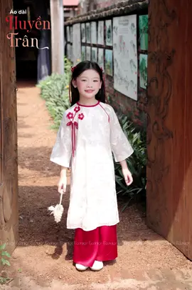 Áo dài Huyền Trân - BST Tết 2026 cho bé gái #aodaimebe #aodaitet #tet2026 #aodaibegai #econice 