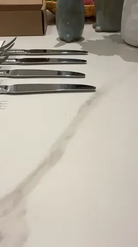 Tired of forks that bend and knives that can't cut? 🙋‍♀️ This is your solution! This 20-piece heavy-duty set is a game-changer. 💫 Has the perfect weight and strength for steaks, frozen food, and everything in between.

#problemsolved #kitchenhack #lifehack #musthave #Amazonfind #heavydutyutensils #cooking  #homecomfortfinds #stainlesssteelspoons #drinkwareaccessory #dinnerideasforyourfamily #useluckcookware #portableutensils #glasssiliconekitchenware #ninjafoodiknifeset #watermelonforkslicer #rovsun4packsgoldchafingdishesforbuffet