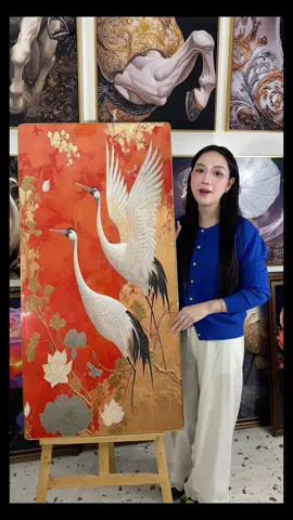 Mẫu tranh hạc tráng gương đẹp 2026 #xuongtranhtamanluong #tranhtreotuong #tranhtrangguong #tranhdep #xuhuong 